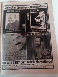 Cumhuriyet Kitap - 20 Nisan 2000- Sayı 531 - Ahmed Arif- Hasret Gültekin - Rahmi Saltuk -Mustafa Köz Fotoğrafı - Hep Şiir İçin Atan Bir Yürek Mustafa Köz - Eleştiri Günlüğü - Ann Chamberlin - Gültekin Emre - Gülten Akın - Safiye Sultan - Mahur Beste