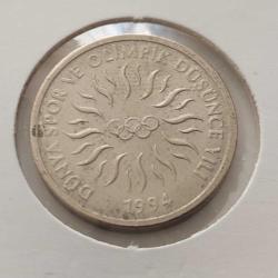 1994 10 BİN LİRA DÜNYA SPOR VE OLİMPİK DÜŞÜNCE YILI DARPHANE PARASI ÇİL 5V2BB1 NADİR