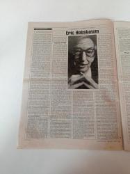 Cumhuriyet Kitap Gazetesi - 2 Ocak 1997 - Sayı 359 - Yüzyılımızı Anlatan Bir Tarihçi Eric J. Hobsbawn- Necdet Neydim Ödüllü Dört Çocuk Kitabını Değerlendirdi - Hasan Erkek İngeborg Bachmann'ın Radyo Oyunlarını Değerlendirdi - İskender Savaşır Bejan Matur'un Şiirini Değerlendirdi - Kaan Arslanoğlu İle Romanları Üzerine Söyleştik