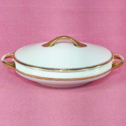 ANTİKA AVRUPA KPM ALTIN YALDIZ DEKORLU PORSELEN ÇORBALIK