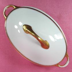 ANTİKA AVRUPA KPM ALTIN YALDIZ DEKORLU PORSELEN ÇORBALIK