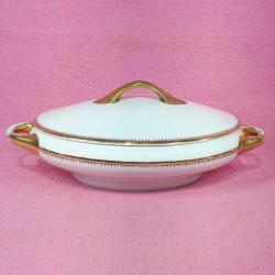 ANTİKA AVRUPA KPM ALTIN YALDIZ DEKORLU PORSELEN ÇORBALIK