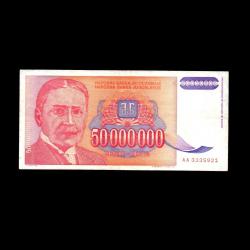 YUGOSLAVYA (1993) - 50.000.000 Dinar (ÇT-ÇÇT 7,5/10) 