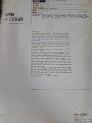 Raphael Ou Le Debauche (Raphael ve Sefahat) Film - Broşürü - No: 1 - Brochure  -  Mag Bodard -  Michel Deville - Nina Companeez - Claude Lecomte - Bellini - Maurice Ronet - Françoise Fabıan- Jean Vilar- Brigitte Fossey - Jean Pıerre Bernand - Helene Arie - 6 Sayfalık Broşür