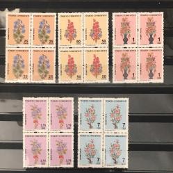 LOT.10 » 2012 RESMİ PULLAR 4 LÜ BLOK - KATALOG NO.R308/R312