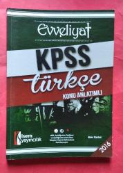 Evveliyat KPSS Türkçe Konu Anlatımlı