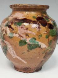 Antika Çok Yaşlı Sırlı Kınık Toprak Küp