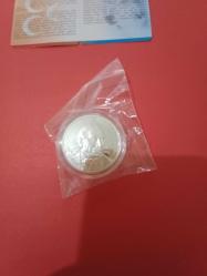 Alparslan Türkeş Hatıra Gümüş Para Cumhurlyet Dönemi Türk Siyasetçileri No:3 Çil 925 ayar 31.10 gr.Gümüş