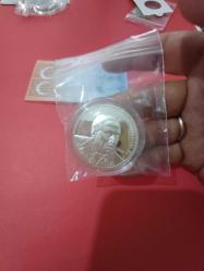 Alparslan Türkeş Hatıra Gümüş Para Cumhurlyet Dönemi Türk Siyasetçileri No:3 Çil 925 ayar 31.10 gr.Gümüş