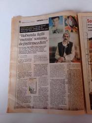 Vatan Kitap Gazetesi - 15 Kasım 2007 - Sayı 44 -  Soner Yalçın Oradaydım-- Eddie Anter Kumbara - Hıfzı Topuz- Erdal İnönü Fotoğrafı - Efsane Devrimci Che Guevara - Gerçekçi Ol İmkansızı İste - Hasan Ali Toptaş - Meltem Arıkan Oyunu Bozuyor - Ayşe Kulin - Veda