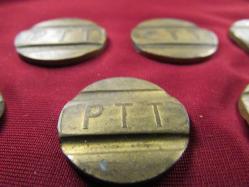 JETON 1970/80 LER PTT NİN ÇEŞİTLİ DÖNEMLERDE BASILMIŞ PİRİNÇ ORTA BOY ANKİSÖRLÜ TELEFON JETONLARI 867