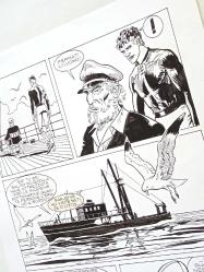 Roberto Diso'dan Mister NO Orijinal Çizgi Roman Sayfası | Orijinal Çizim