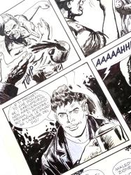 Fabrizio Busticchi ve Luana Paesani'den Mister NO Orijinal Çizgi Roman Sayfası | Orijinal Çizim