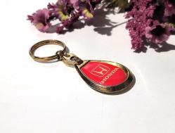 Honda Metal Anahtarlık - Kırmızı Renk Metal Anahtarlık