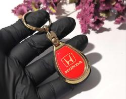 Honda Metal Anahtarlık - Kırmızı Renk Metal Anahtarlık