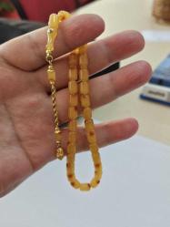 Antik Osmanlı Sıkma kehribar tesbih