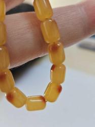 Antik Osmanlı Sıkma kehribar tesbih