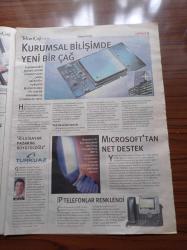 Milliyet Tekno Çağ Gazetesi - 25 Şubat 2004 - Sayı 9 - Freedom Fighters Oyunu - Altın Örümcek'te Başvuru Zamanı - Fisher King - Buz Devri -Cep'ler Yarışıyor - HP Photosmart 7960 Fotoğraf Yazıcısı - Index Grup Yönetim Kurulu Başkanı Erol Bilecik