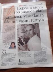 Hürriyet Tarih Gazetesi - 1 Şubat 2006 -  LSD'nin 100 Yaşındaki Mucidi Yasaklanan İlacının Yasını Tutuyor - Sandviçin Mucidi Şeytana Tapardı- Kurtlar Vadisi'nin Gerçek Versiyonu - Yarbay Süleyman Askeri Fotoğrafı - Maymunu İblis Zanneden Satanistler - Şerefli Askerin Ölümüne Dostu Da Düşmanı Da Üzülür - Mozart Olacaktı Cellad Oldu