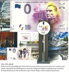 HATIRA 0 EURO 2019 ATATÜRK. İLK ÇIKAN NADİR TİP. 5000 ADET BASILMIŞTIR. ÇİL KONDİSYON.