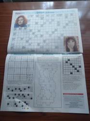 Habertürk Bulmaca Gazetesi - 1 Eylül 2012 - Candan Erçetin Fotoğrafı - Burak Özçivit Fotoğrafı - Kıvanç Tatlıtuğ Fotoğrafı - Tolgahan Sayışman Fotoğrafı - Leman Sam Fotoğrafı- Parçalı Bulmaca - Kakuro - Okur Bulmaca - Sudoku - Futoshiki - Sarmal Bulmaca- Sayı Bulmaca - Sözcük Avı -