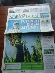 Star Tarım Gazetesi - 28 Eylül 2012 - Tütüncü Diken Üstünde - Türk Ürünlerinin Yıldızı Parlıyor - Türkiye Un Sanayicileri Federasyonu Başkanı Erhan Özmen - Doğu'da Üreticinin Sigortası Attı - Fındıkta Alan Bazlı Destek Uygulamasına Devam - Yeni Doğan Keçiye Çipli Küpe Geliyor - TMO 13 Adet Modern Depolama Tesisi Kuruyor - Türkiye'nin Meraları Artık Bir Tık'la İzlenebilecek