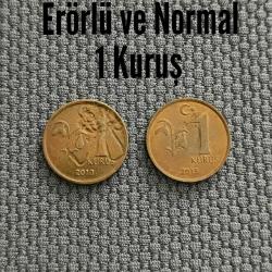 Erörlü 2013 Senesi  / 1 Kuruş