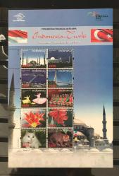 LOT.10 » 2008 TÜRKİYE / ENDONEZYA ORTAK ANMA BLOĞU  - KATALOG NO. B 74 / ENDONEZYA BASIMI
