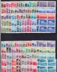 1958 büyük memleket serisi 4lü   536 adet pul tam set..