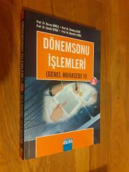Dönemsonu İşlemleri  (Genel Muhasebe II )