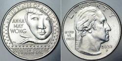 AMERİKA ÇEYREK DOLAR 2022 P. AMERİKALI KADINLAR-ANNA MAY WONG. ÇİLALTI+