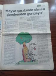 Cumhuriyet Tarım Hayvancılık Gazetesi - 13 Eylül 2005 - Sayı 13 -  Şarap Deyimleri - Kalecik Bağcılıkla Şenleniyor - Turasan Üç Kuşaktır Nevşehir'de Bağcılık Yapıyor - Bozcaada'ya Ekolojik Fidan -Bağcılık Ve Şarapçılık ÖTV İle Vuruldu - Uzmanından Şarap Tatmanın Gizleri - Günde Bir Kadeh Şarap Sağlığa Yararlı - Diren'in Yeni Etiketleri Santrançtan