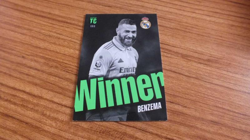 Panini Top Class 2023 Karim Benzema Real Madrid Winner Kart No