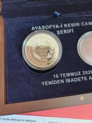 Ayasofya-i Kebir Camii Şerifi'nin Yeniden İbadete Açılışı Hatıra Para Seti