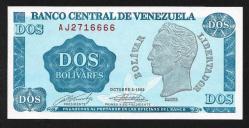 ** VENEZUELLA ( 2 * BOLİVARES ) 1989 - ÇİL