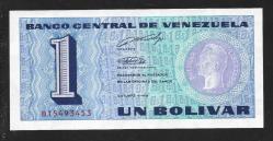 ** VENEZUELLA ( 1 * BOLİVAR ) B * 1989 - ÇİL