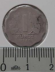 1940 PAPATYA TIRTIKLI NİKEL 1 KURUŞ ORİJİNAL ÇOK TEMİZ 1BCD2AA NADİR TARİHLİSİ