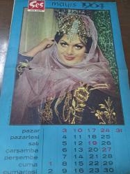 Ses Dergisi  Aylık Takvimi - Türkan Şoray Posteri Fotoğrafı - No:1  - Movie Poster-  Mayıs 1964