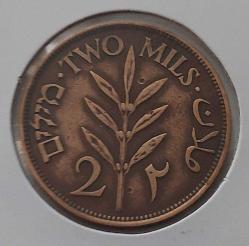 1927 FİLİSTİN 2 MILS ORİJİNAL BRONZ MADENİ PARASI RR2AA1R PEK BULUNMAZ