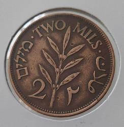 1927 FİLİSTİN 2 MILS ORİJİNAL BRONZ MADENİ PARASI RR2AA1R PEK BULUNMAZ