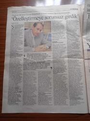 Cumhuriyet Ekonomi Gazetesi - 2 Haziran 1997 - Sayı 32 - Sümerbank'ın Genel Müdürü Şükrü Karahasanoğlu Özelleştirmeye Sorunsuz Girdik - Güneydoğu'ya Hayalî Paket - Sam Amca'dan Marshall Masalı - Yaşamın Ağır Bedeli Faturalar - Emeklilik Yaşı Ömür İle Yarışıyor - Tekerlekler Üstünde Turizm ve Tatil