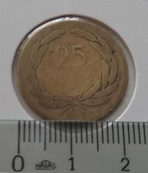 1948 PİRİNÇ 25 KURUŞ ORİJİNAL MADENİ PARA 3Y1DD1 TEMİZ