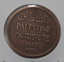 1927 FİLİSTİN 2 MILS ORİJİNAL BRONZ MADENİ PARASI 1AA1R1A PEK BULUNMAZ