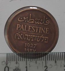 1927 FİLİSTİN 2 MILS ORİJİNAL BRONZ MADENİ PARASI 1AA1R1A PEK BULUNMAZ