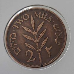 1927 FİLİSTİN 2 MILS ORİJİNAL BRONZ MADENİ PARASI 1AA1R1A PEK BULUNMAZ