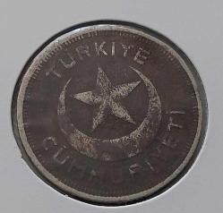 1943 YILI ORİJİNAL 5 KURUŞ MADENİ NİKEL C1D2R3 NADİR
