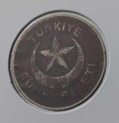 1943 YILI ORİJİNAL 5 KURUŞ MADENİ NİKEL C1D2R3 NADİR