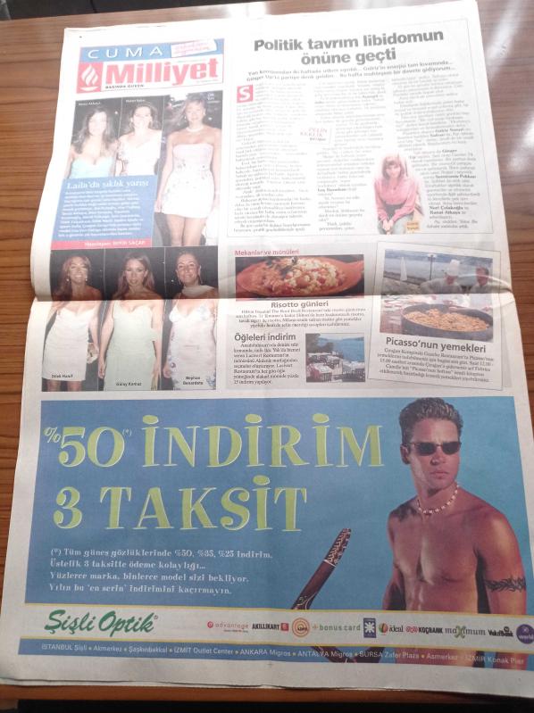Milliyet Cuma Gazetesi 25 Temmuz 2003 Gülriz Sururi Politik