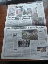 Milliyet Emlak Gazetesi - 4 Ekim 2008 - Sayı 186 - Genç Mimarlar Ve İşverenler Arkiparc 2008'te Yarışacak - Ege'nin Üçüncü Forum'u Aydın'da Açıldı - Çatıda Havuz Keyfi - Gönül Evleri'nde Yaşam Basladı - Sosyalist ABD Vatandaşını Da Kurtaracak Mı - Futbol Yıldızları Oasis'te Buluşuyor - Ardesco Villaları - Port Kundu - Anthill Residence - Nuh Çimento Park Konutları - Casa Mia