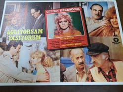 Ağlıyorsam Yaşıyorum Filmi  - Lobi Kart Seti  - Lobby Cards Set - Salih Kırmızı  - Suzan Avcı - Atilla Ergun - Ihsan Baysal - Hakki Kıvanç - Yıldırım Gencer - Sami Hazinses- Baki Tamer - Pınar Özekit- Mehmet Dinler - Gülden Karaböcek- 8'li Set